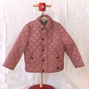 Burberry Pink Quilted Kids Jacket
